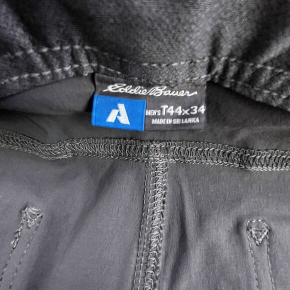 Eddie Bauer First Ascent Pants Mens 44x31 Gray Cargo Nylon Stretch Hiking - Picture 7 of 15